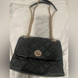Kate Spade small handbag black with Gold accents